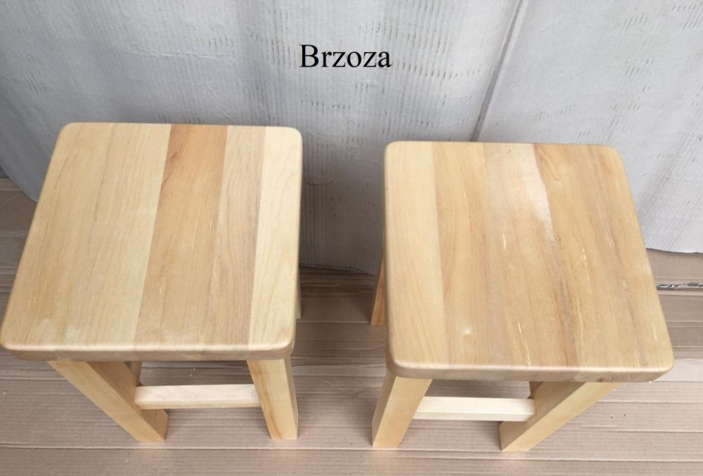 Taborety stołki drewniane dębowe