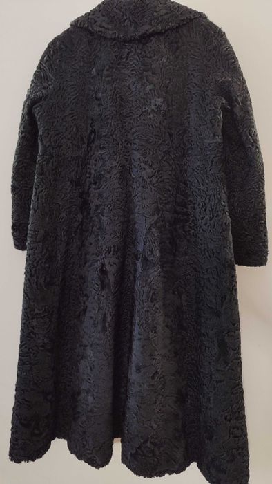 Шуба натуральна каракуль чорна Німеччина