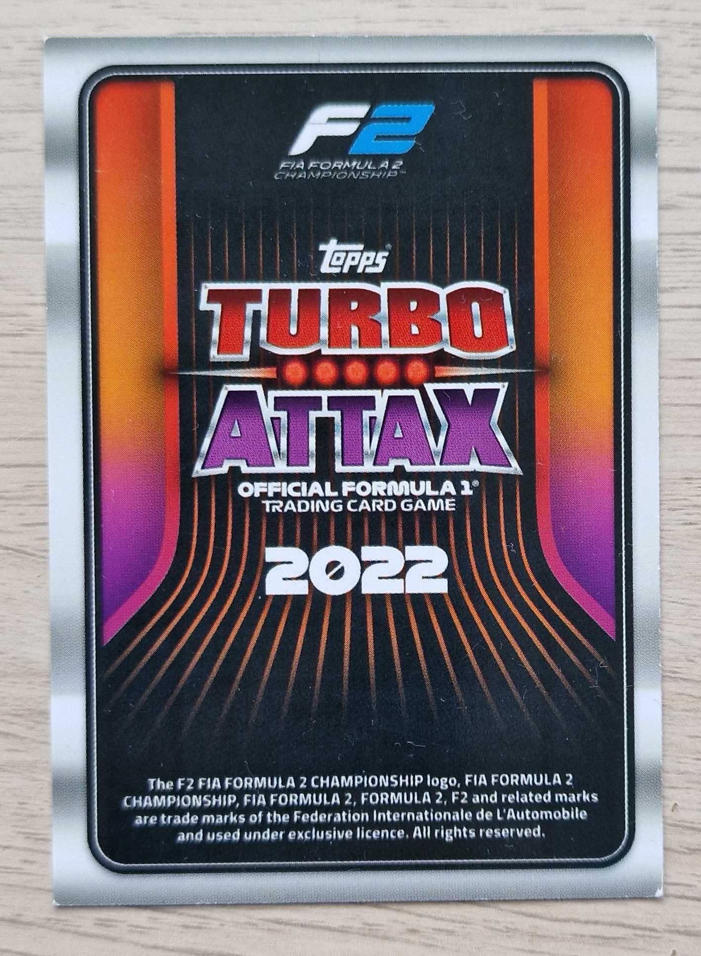Karta Turbo Attax F2 (Gold Limited Edition)