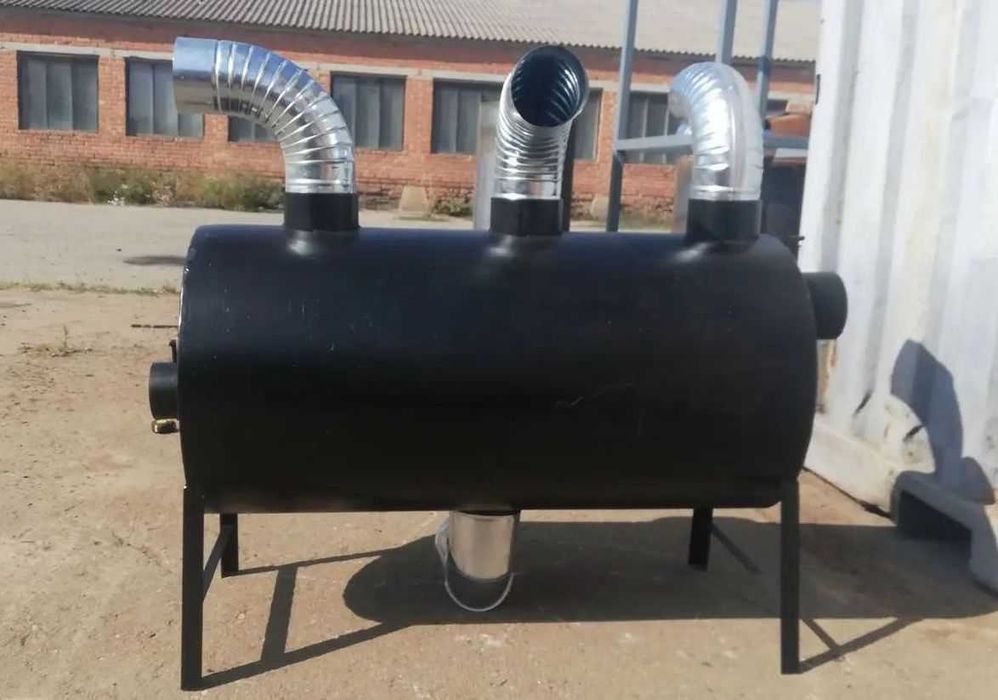 • 5мм! 670м3! Теплогенератор/ Піч з обдувом Буржуйка Булерьян Булер'ян