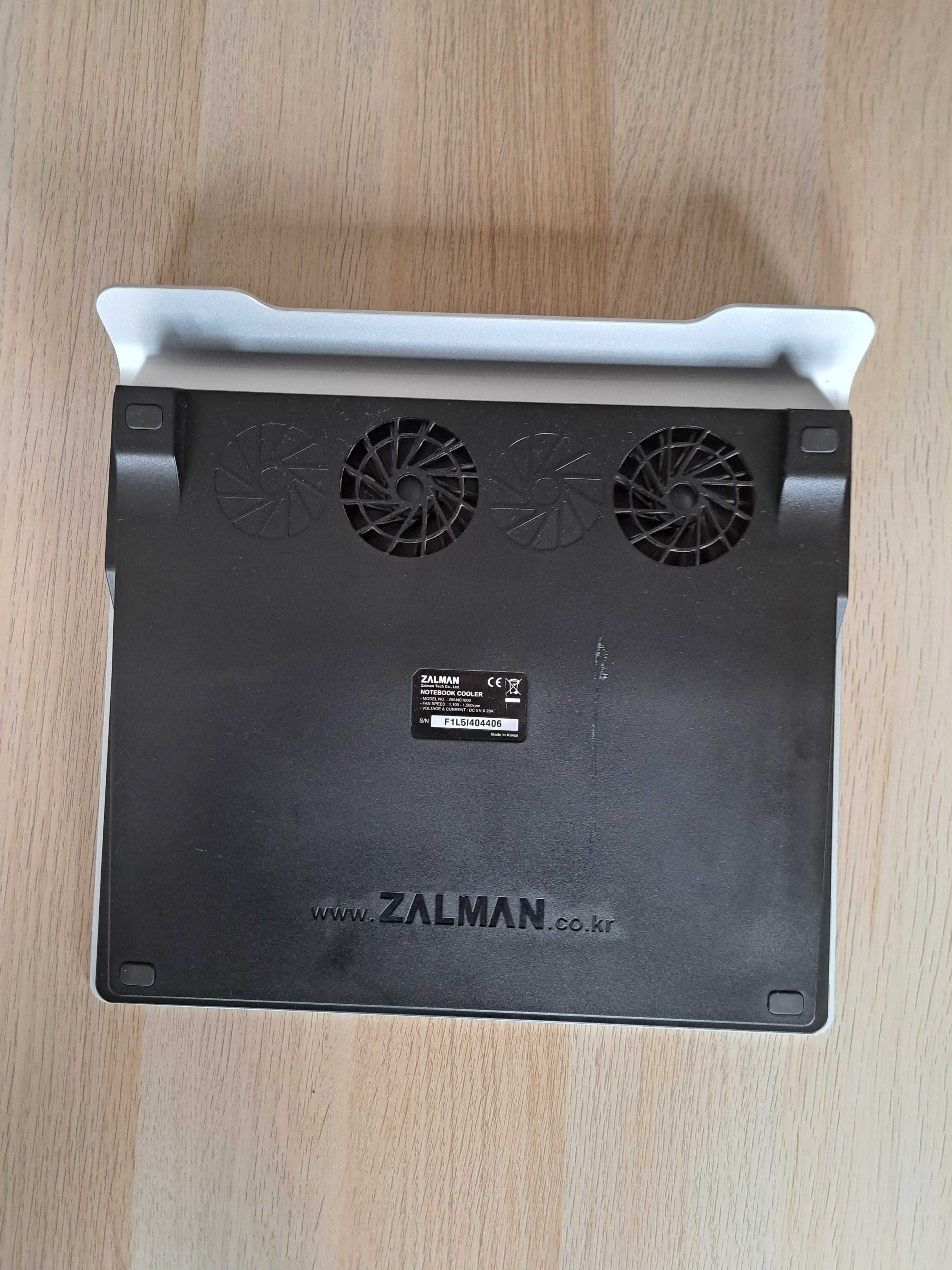 Podstawka chłodząca pod laptopa, 2x USB pokrętło mocy Zalman ZM-NC1000