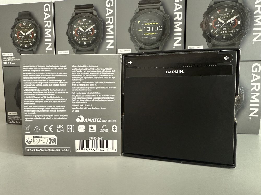 Garmin tactix 8 51 mm Solar Includes Applied Ballistics Ultral. Solver