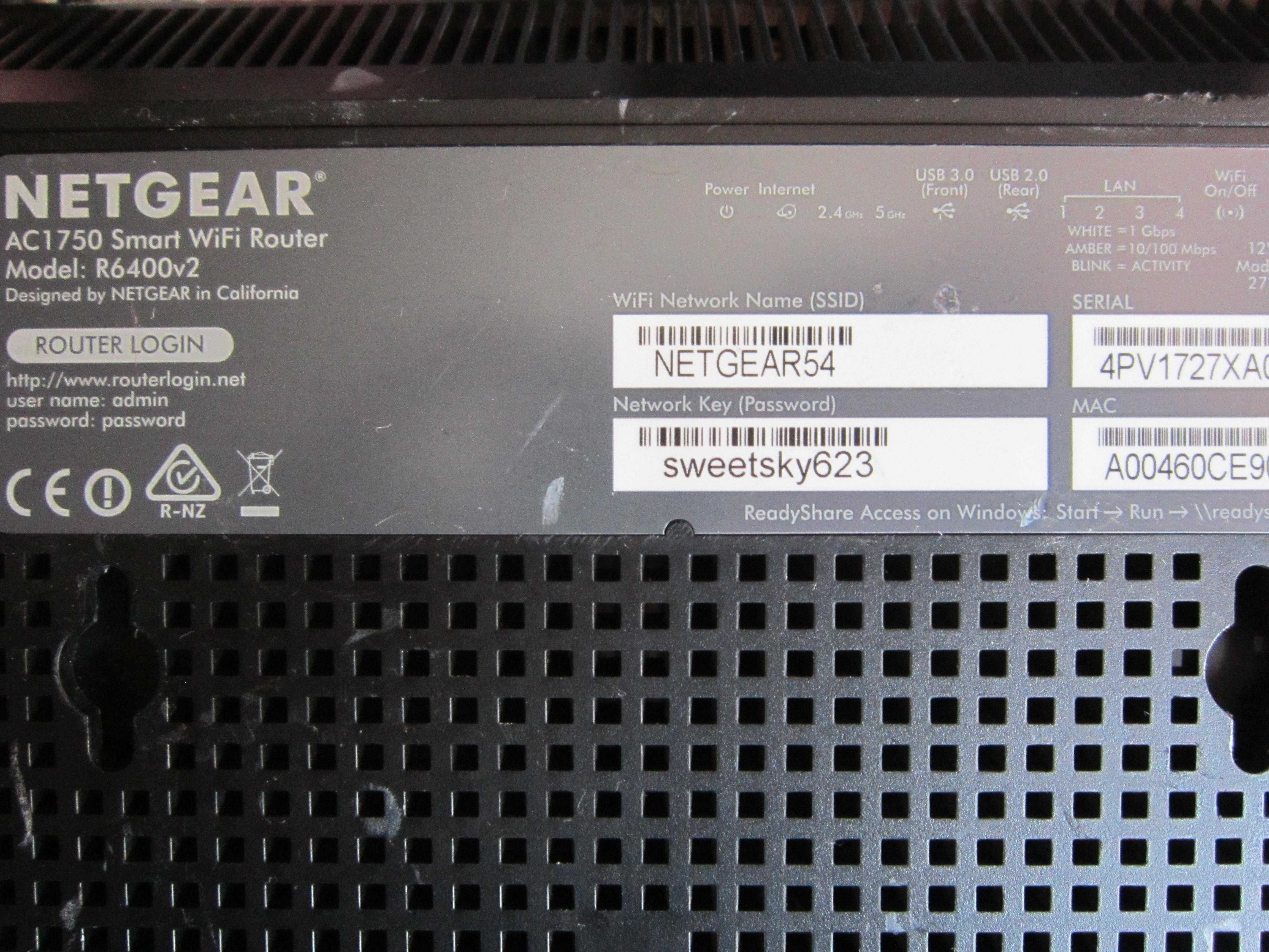 Router Netgear R6400 v2 AC1750 z zasilaczem w komplecie