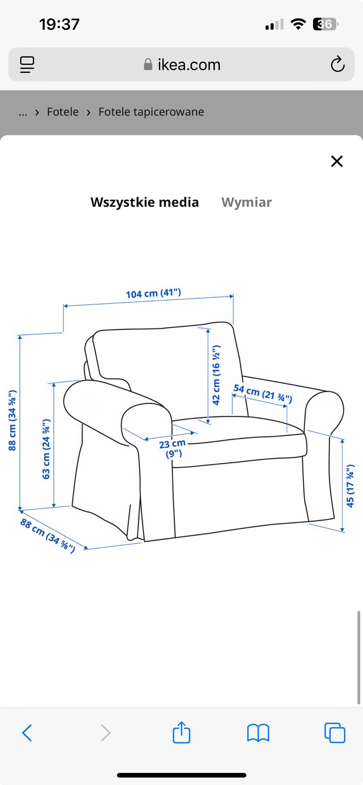 Fotel Ikea Ektorp