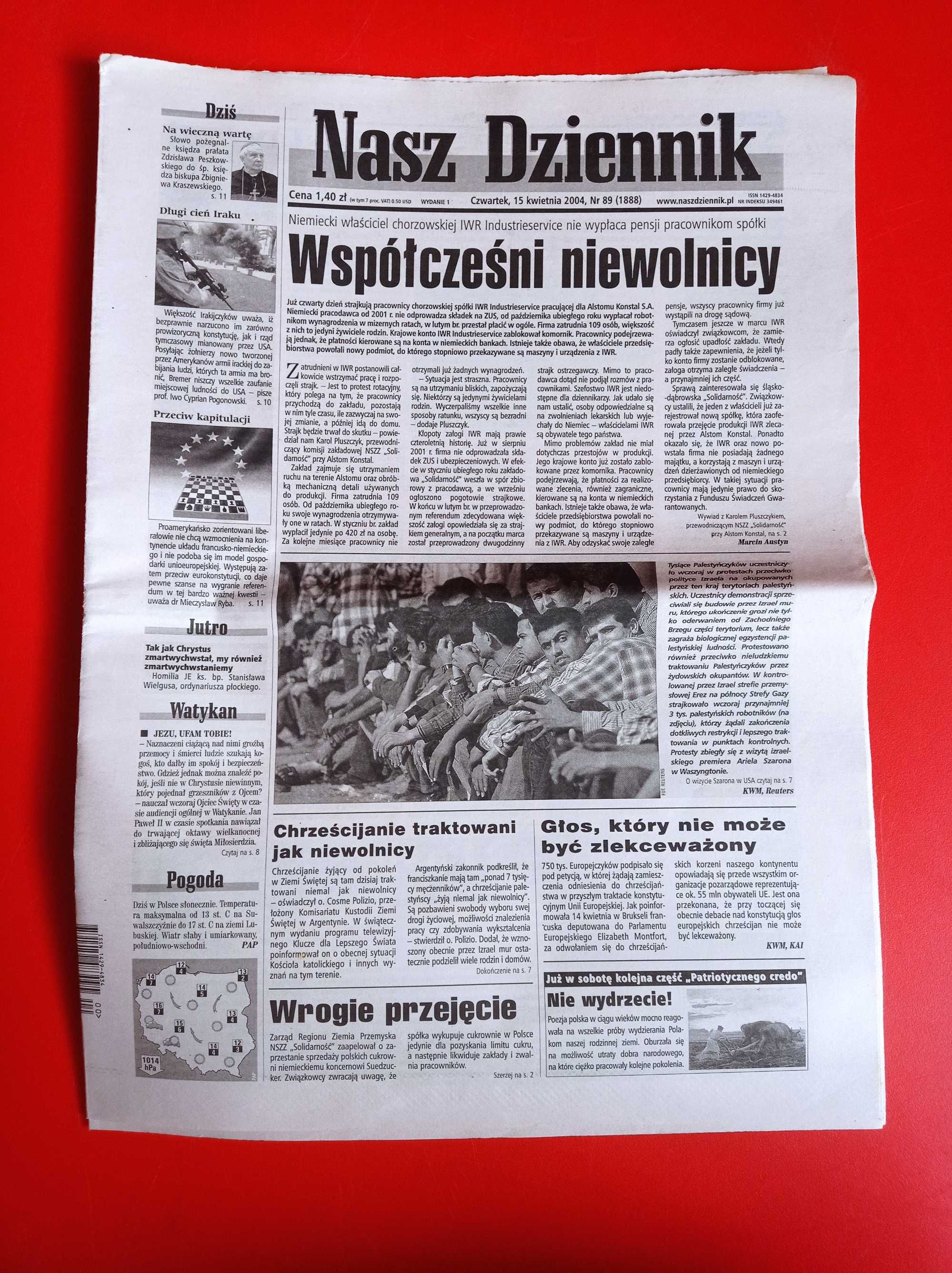 Nasz Dziennik, nr 89/2004, 15 kwietnia 2004