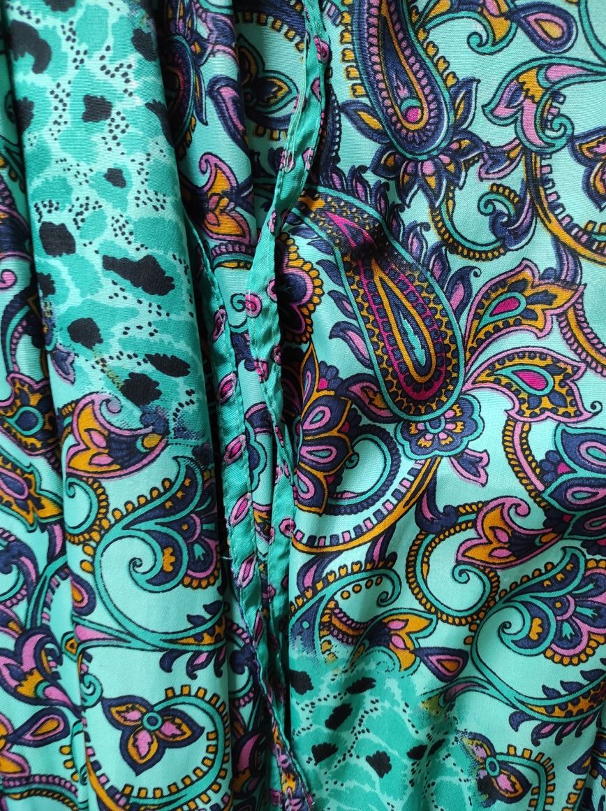 Sukienka Boho Silk Jedwab rozmiar L -XL