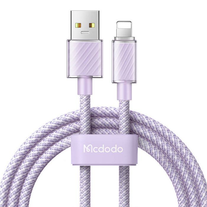 Kabel USB do iPhone Lightning 3A 1.2m fioletowy Mcdodo