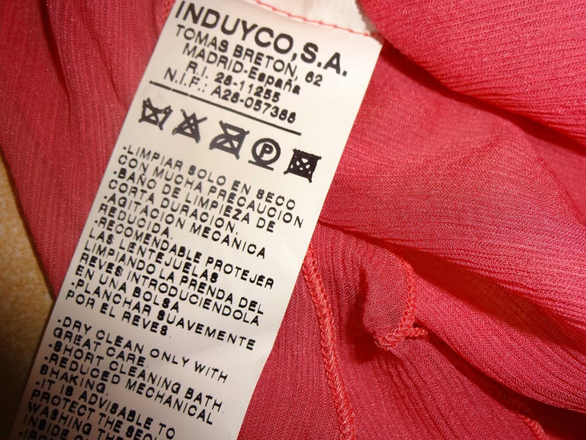 TINTORETTO 100% Silk jedwabna różowa bluzka na jedno ramię OKAZJA
