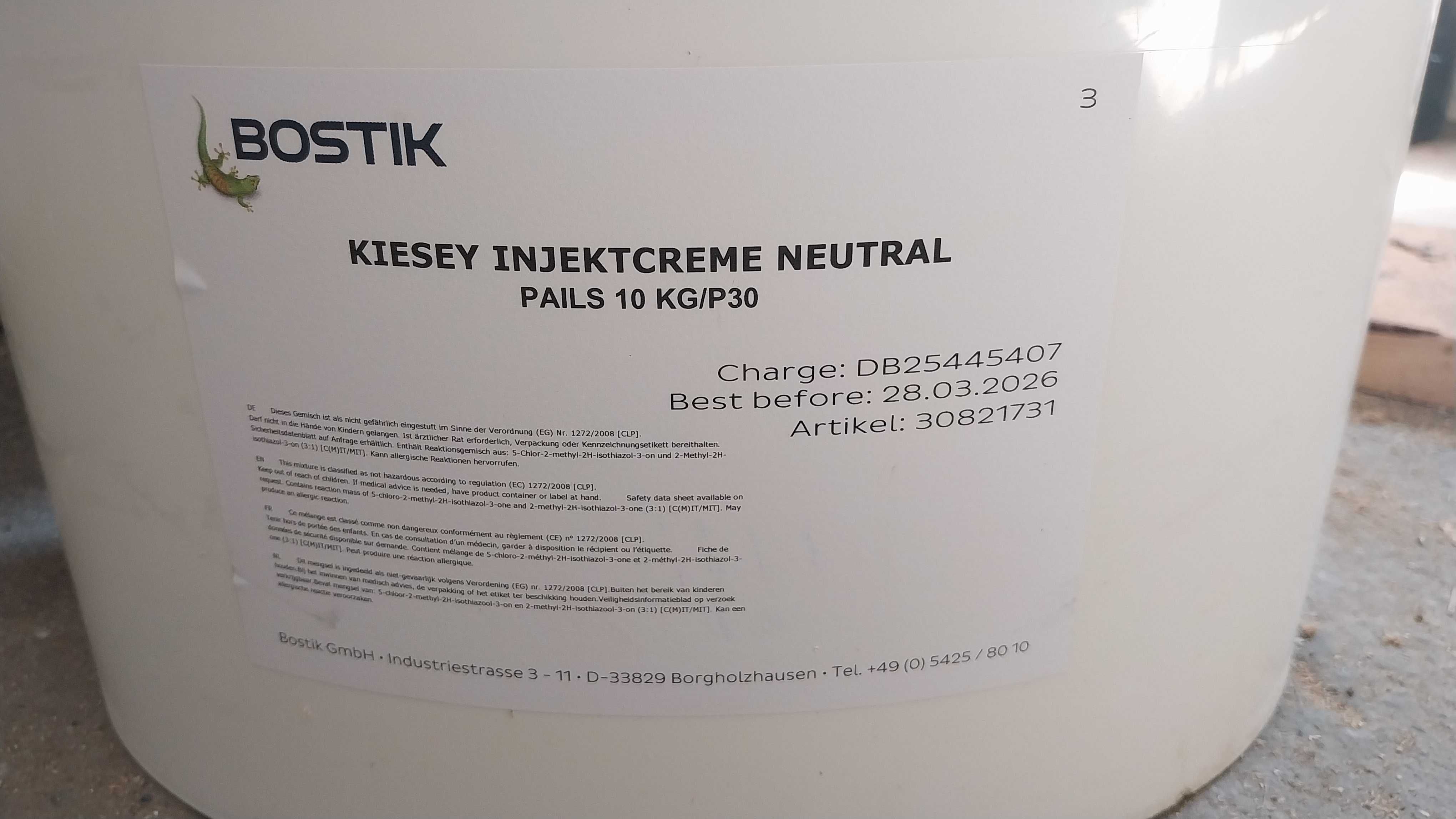 Bostik A715 HYDRO CREME Izolacja pozioma 10kg Krem\Izolacja\Iniekcja