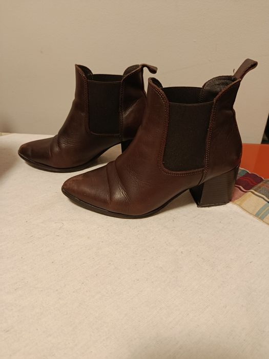 Botas castanhas de senhora tamanho 39
