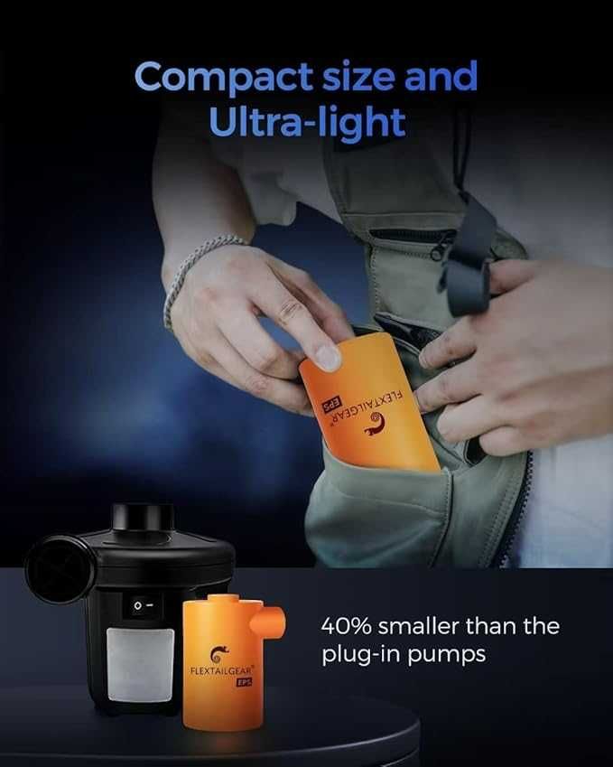 Pompka elektryczna USB 3600mAh nadm. /odsysanie FLEXTAILGEAR Max Pump