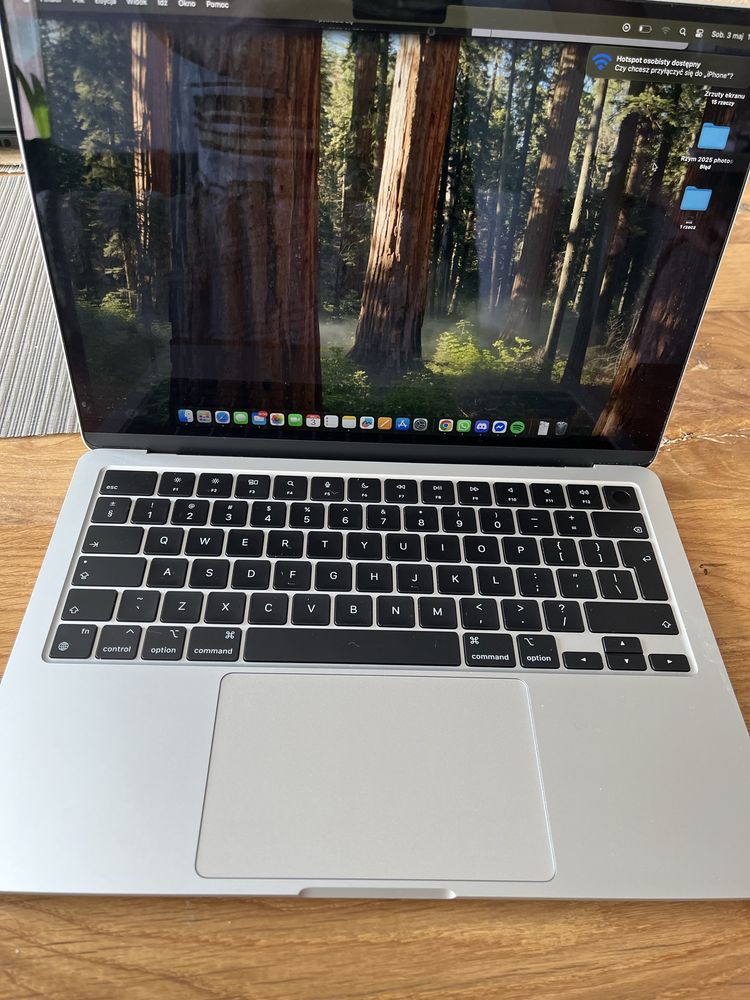 Apple MacBook Air 2024 13,6" M3 16GB RAM 512GB Srebrny