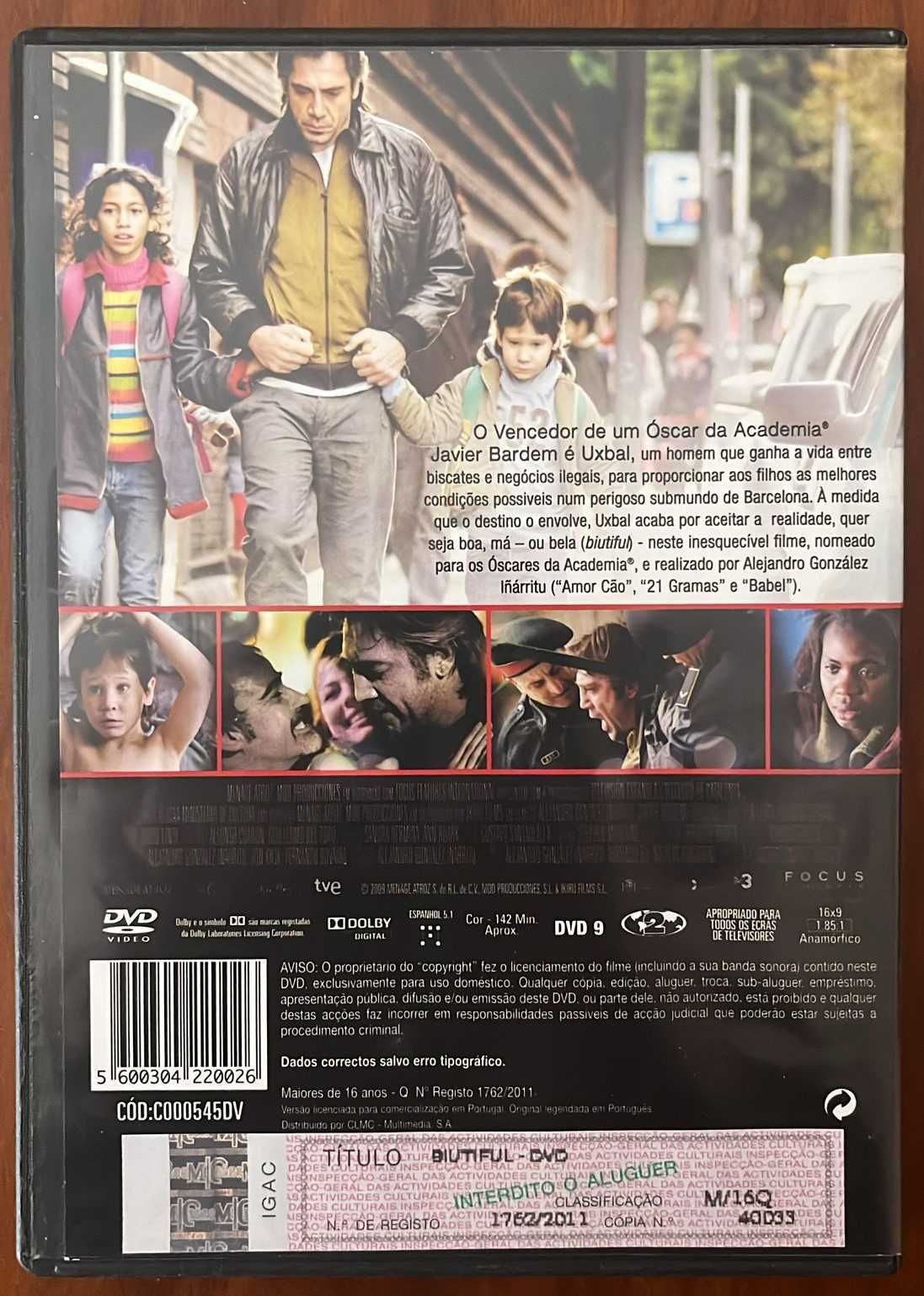 DVD "Biutiful" de Iñárritu