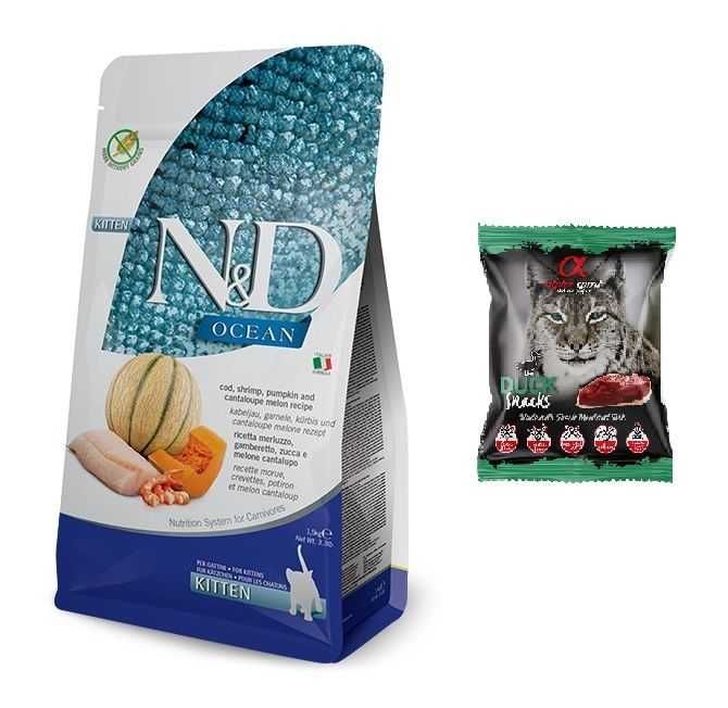 Farmina Cat N&D Ocean Kitten Cod, Shrimp, Pumpkin 1,5 kg