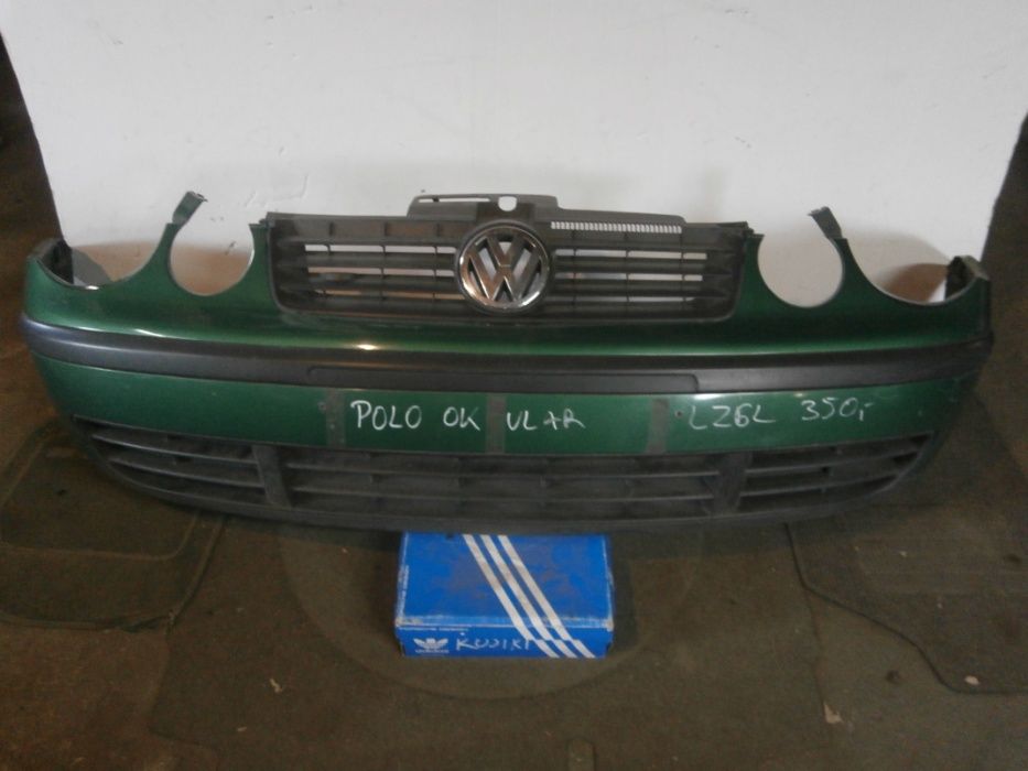 vw polo IV okular zderzak przód przedni zielony LZ6L