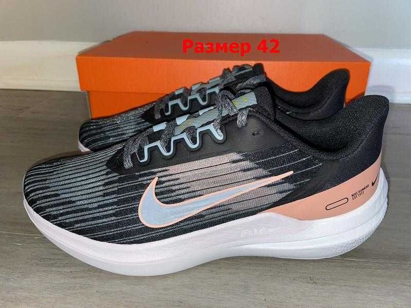 Кроссовки Nike Air Winflo 9 Black Peach Pale Blue