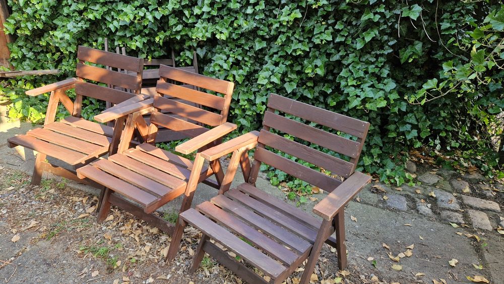 Komplet 6 krzeseł ogrodiwych