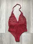 Koronkowe body czerwone