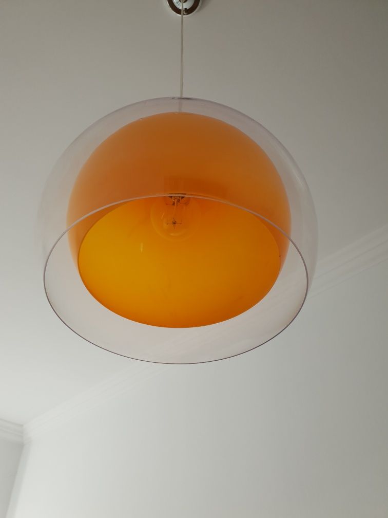 Lampa wisząca pomatanczowa