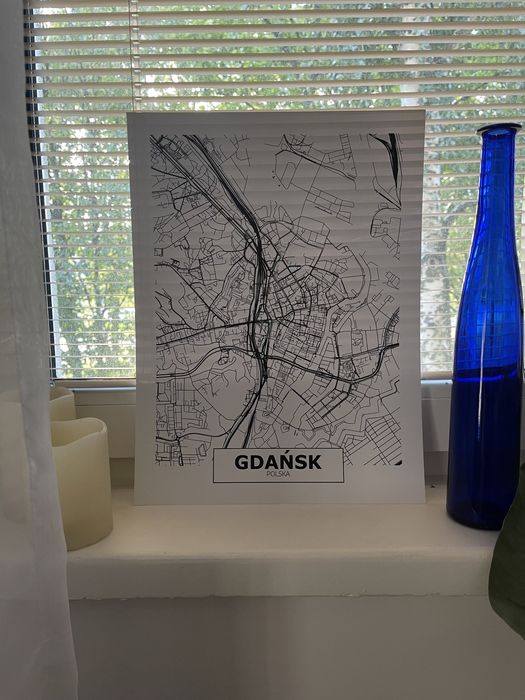 Plakat na ścianę grafika Gdańsk 30x40