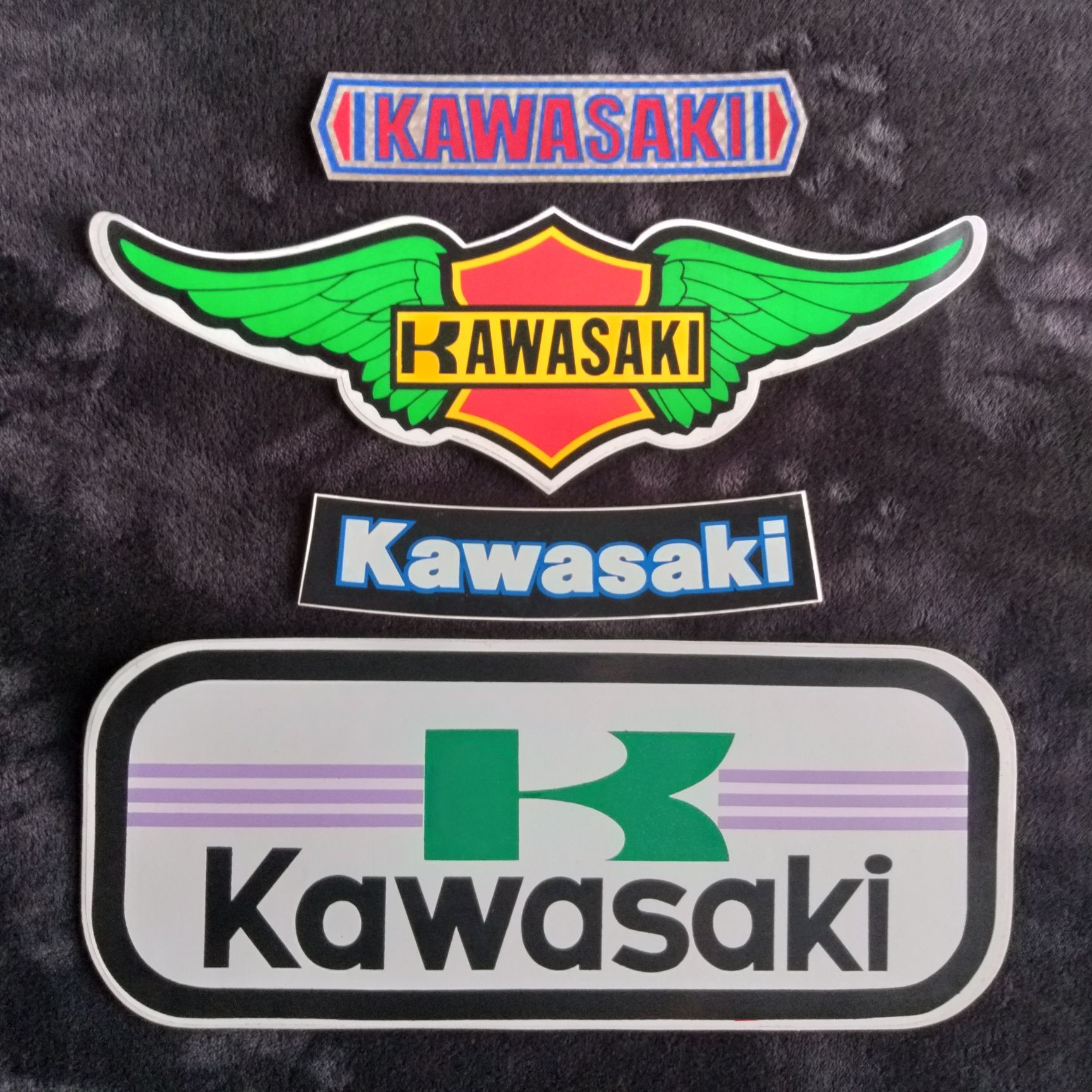 Autocolantes vintage Kawasaki