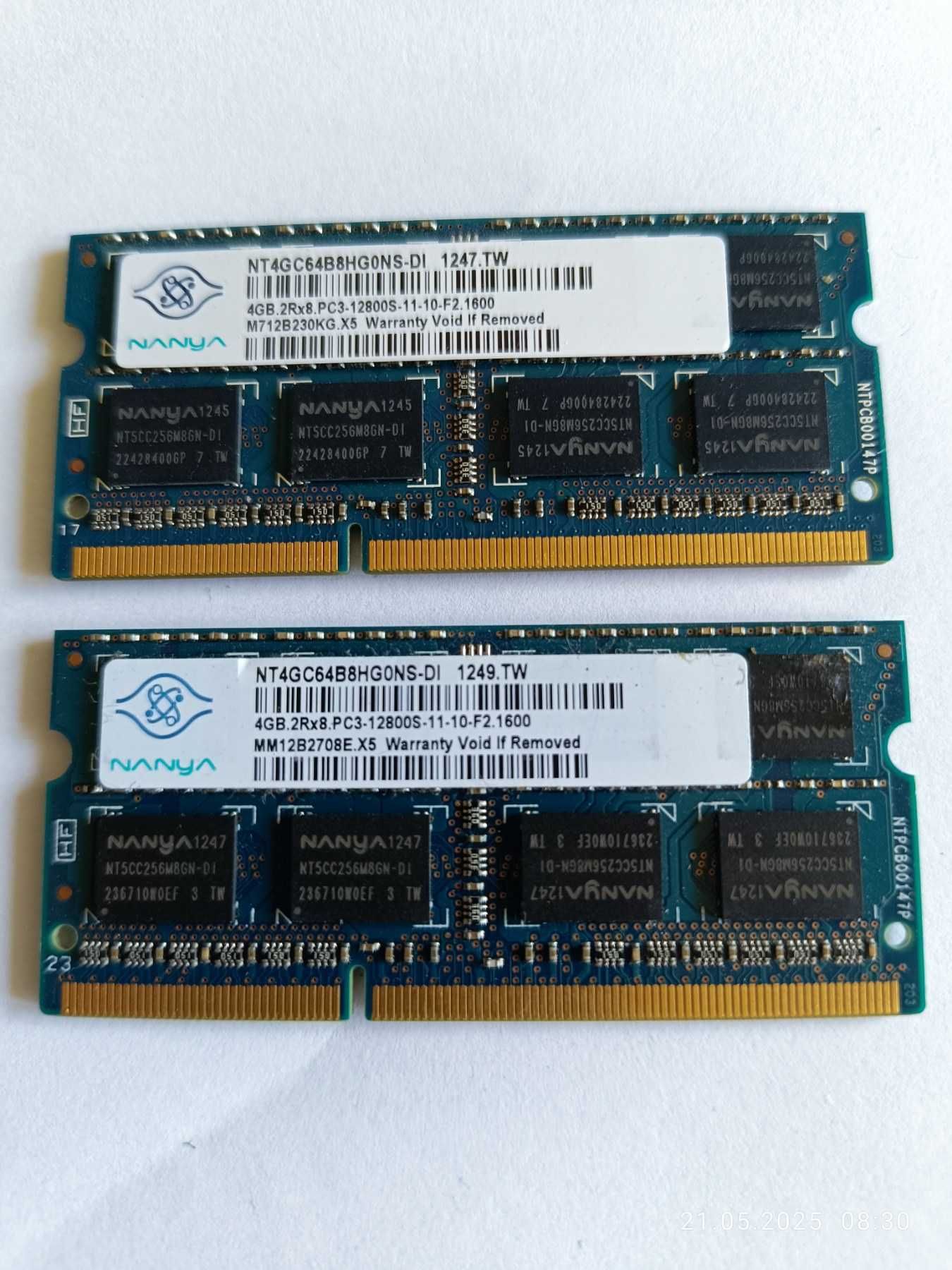 Оперативна пам'ять Nanya 4GB SO-DIMM DDR3