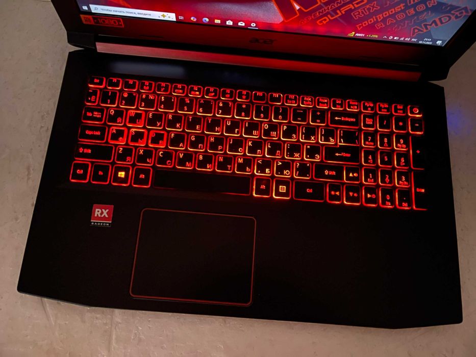 Игровой  ACER NITRO 5 + (RYZEN на 8" ЯДЕР)  + ТОП Видео RX  (4 ГБ)