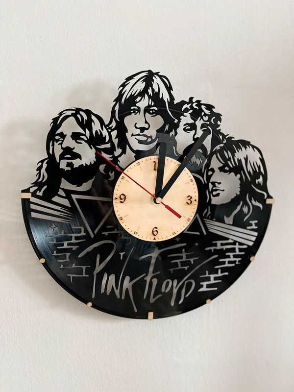 Zegar płyta PINK FLOYD, handmade