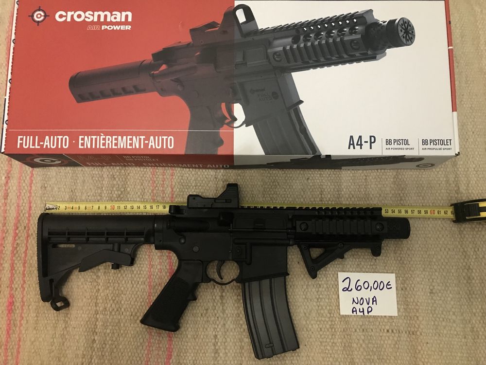 Carabinas Pressão de Ar (CO2) AUTOMÁTICAS - Crosman DPMS SBR + R1 TAN