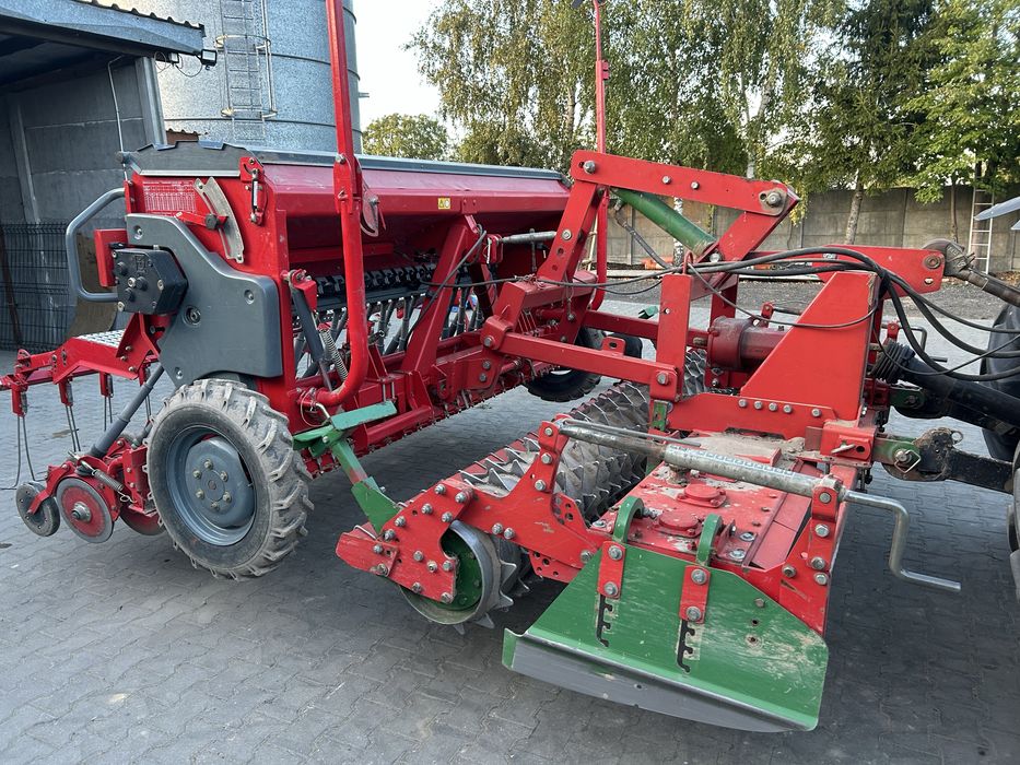 Siewnik Poznaniak 550/3D oraz brona unia hermes