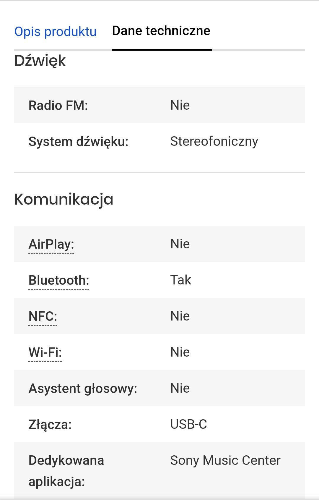 Głośnik bezprzewodowy SONY SRS-XE200