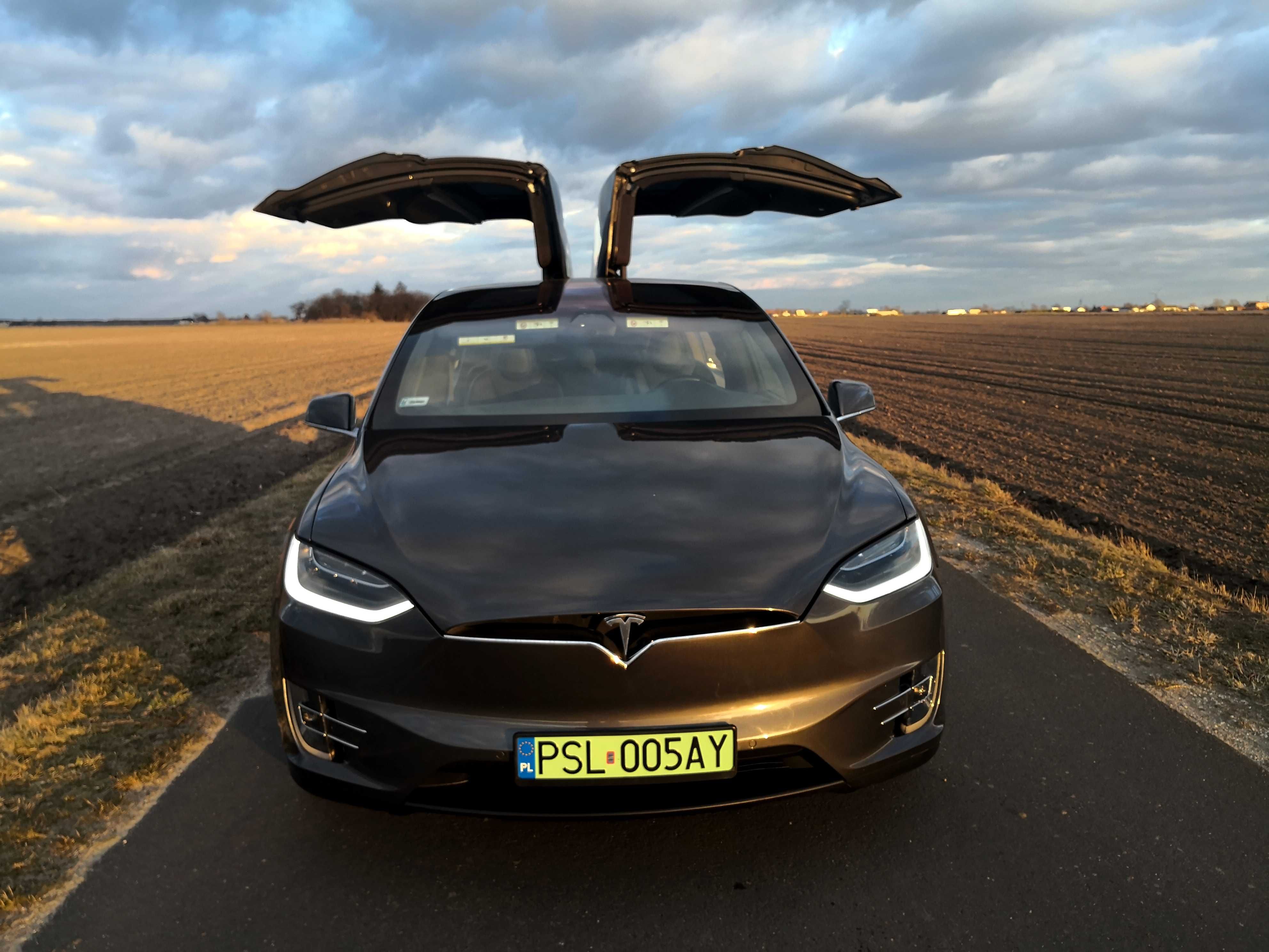 Wynajem Wypozycz Tesla X elektryczna 2020r 574KM Imprezy Slub Premium