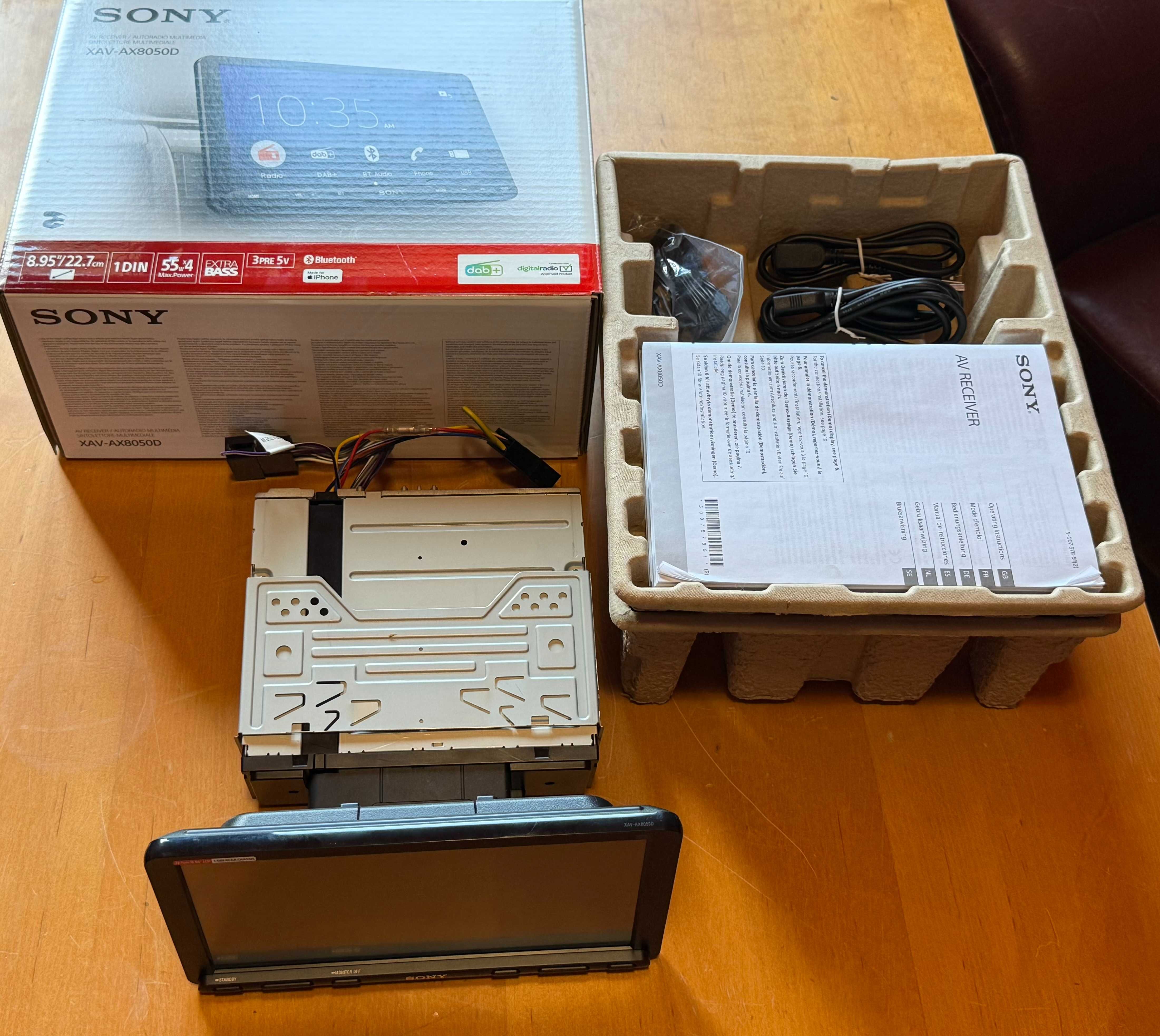 Radio Carplay SONY XAV‑AX8050D super stan komplet