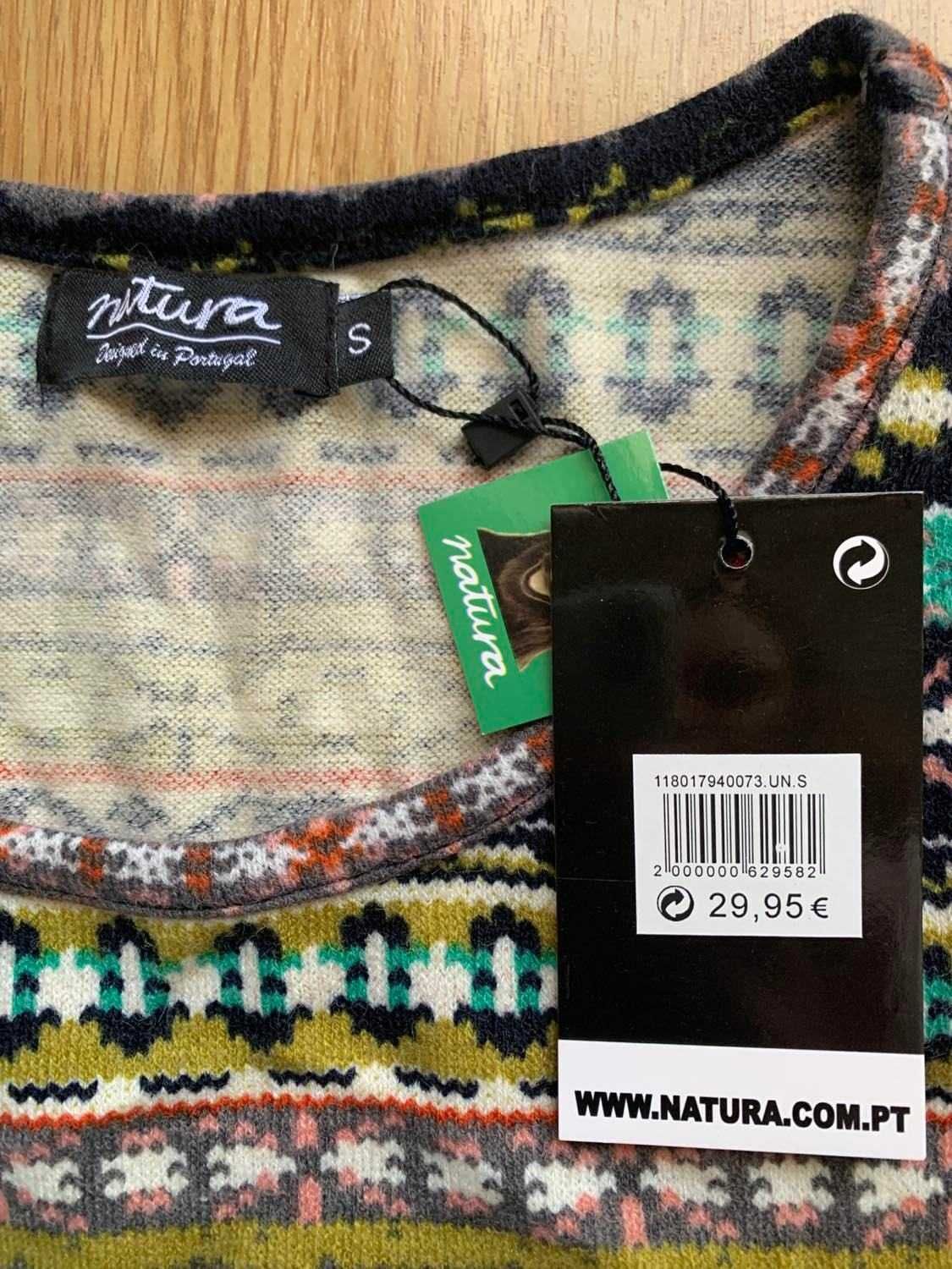 Vestido de malha elástica Natura