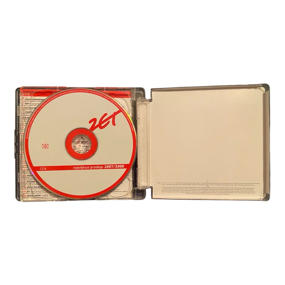2 Płyty CD Zet Najwieksze Przeboje 2007/2008