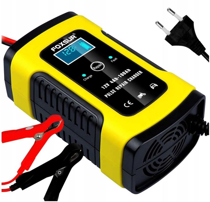 Автомобильное импульсное зарядное устройство Foxsur 12v 6A