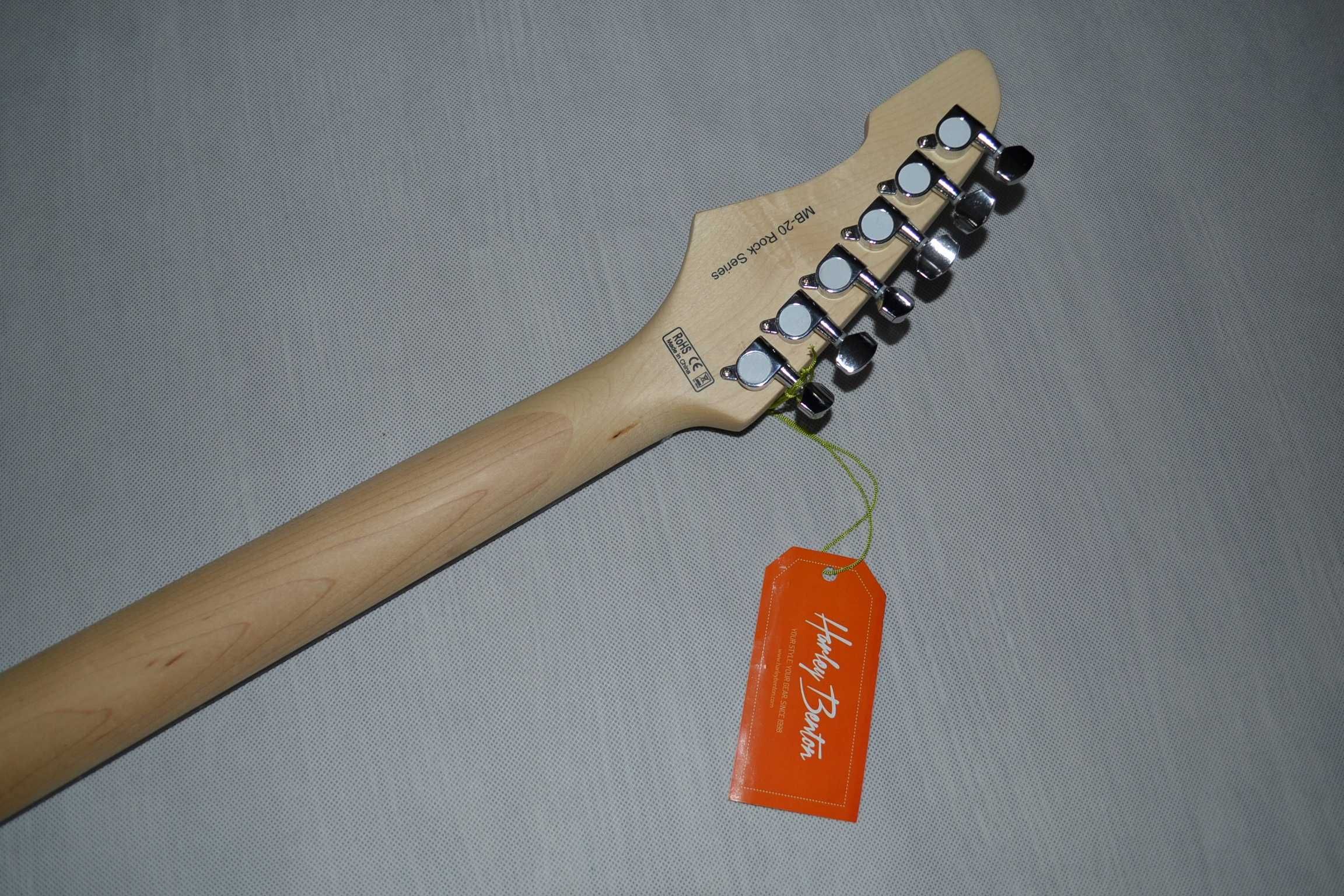 Harley Benton MB-20 BK nowa gitara elektryczna - ustawiona!