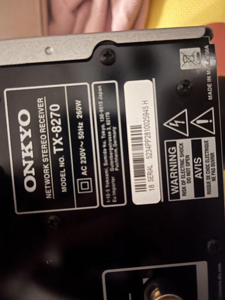 Wzmacniacz amplituner stereo onkyo tx 8270