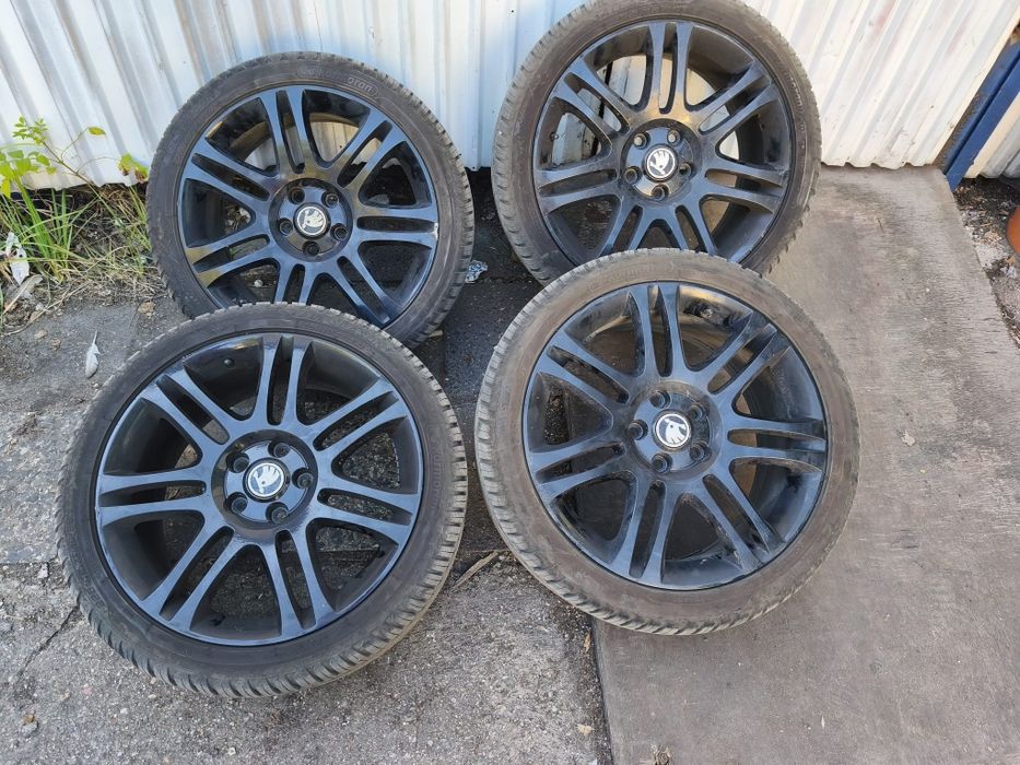 Koła skoda  5x112 z oponami 225/40/18  25r!