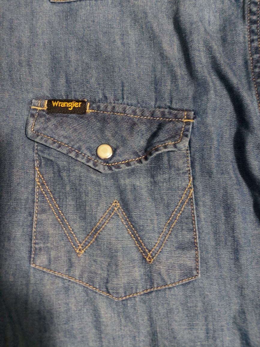 Koszula męska Wrangler. Dżinsowa. Jeans 3 xl