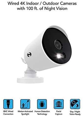 8мп 4K система відеоспостереження Night Owl 4 камери з ліхтариками США