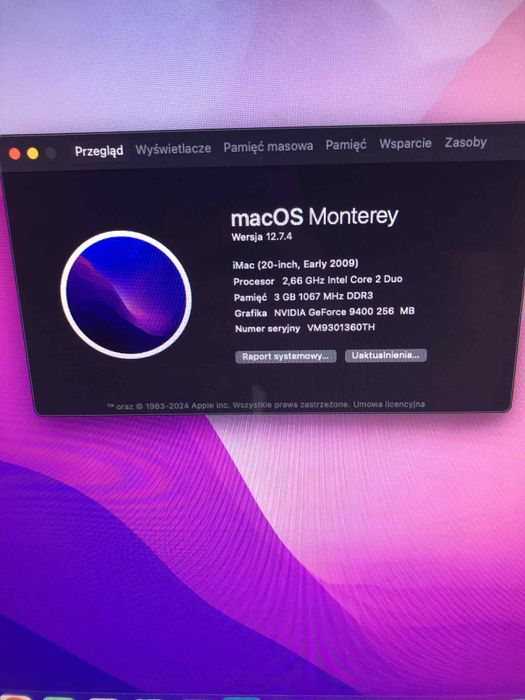 IMac 20. Stan idealny