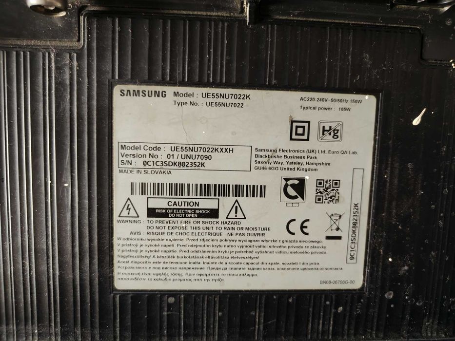 Telewizor 55" Samsung UE55NU7022