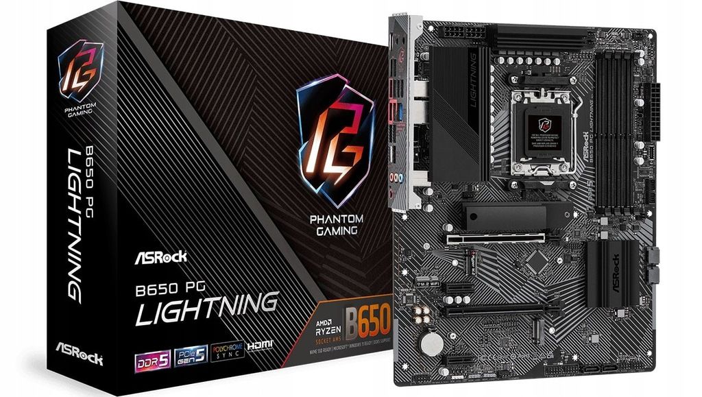 Płyta główna ASRock B650 PG LIGHTNING AM5 DDR5 box gwarancja