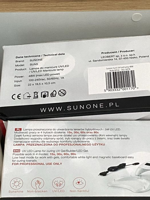 Lampa UV/led Sunone