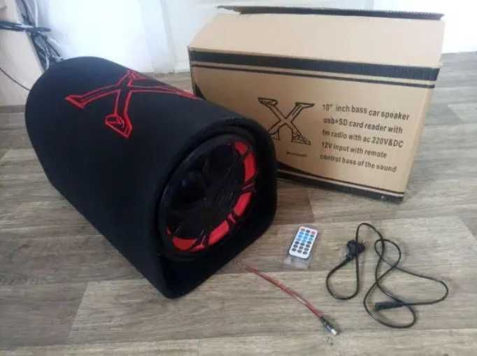 Активный сабвуфер бочка НЧ динамик колонка в авто для дома самбуфер