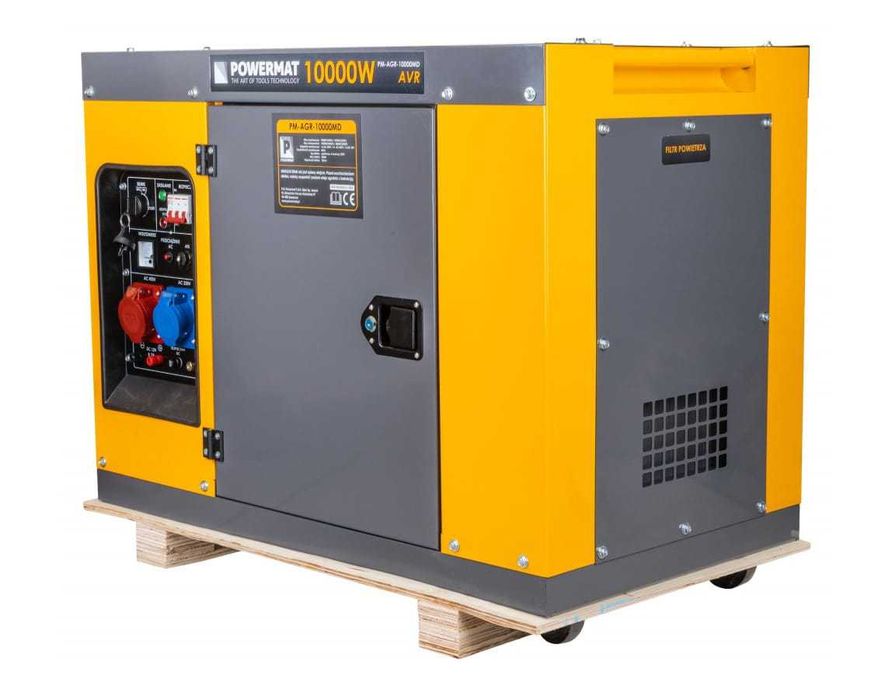 POWERMAT Agregat Prądotwórczy Generator Prądu Diesel 10kw 230v PM1226