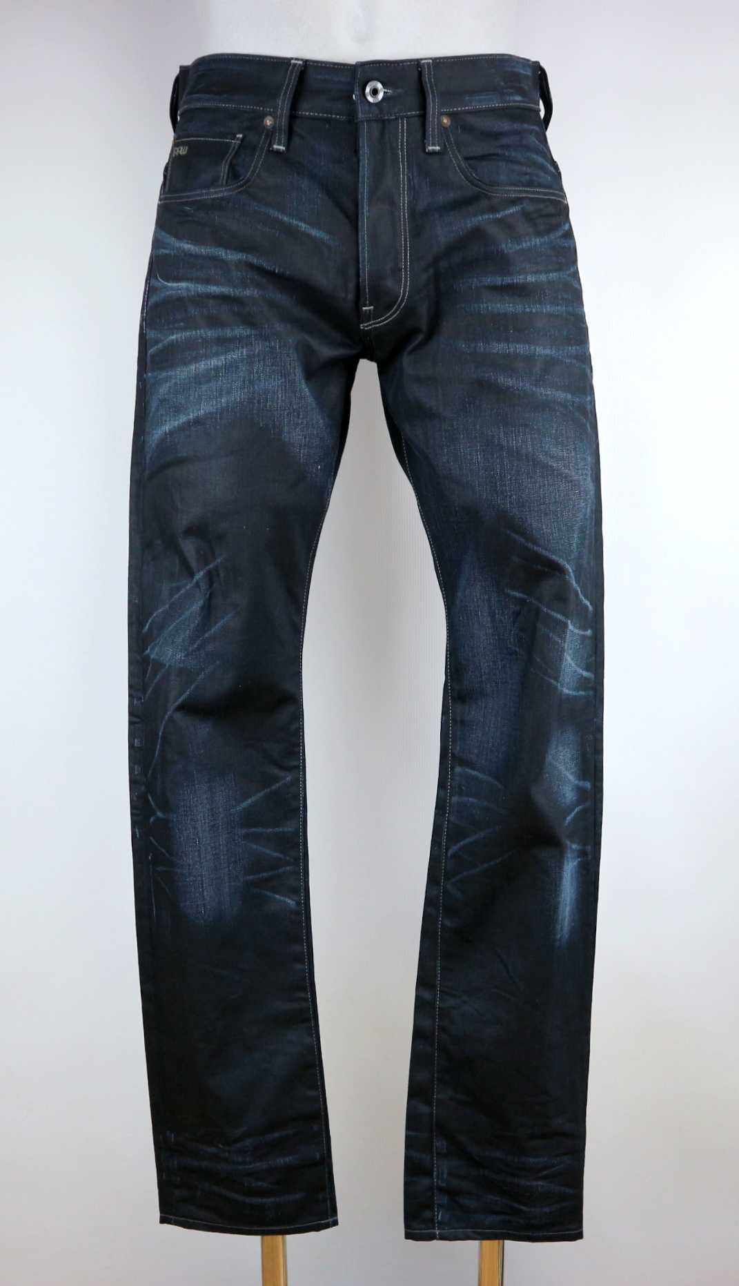 G-Star Raw 3301 Tapered spodnie jeansy W32 L32 pas 2 x 42 cm
