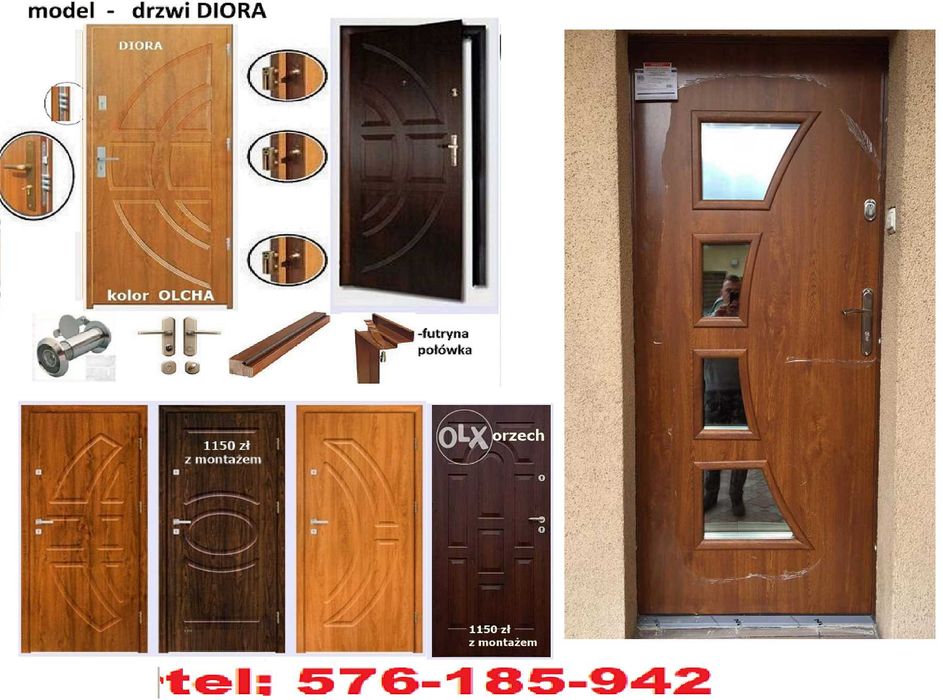 WEWNĄTRZKLATKOWE-drzwi do mieszkań , wejściowe, zewnętrzne z MONTAŻEM
