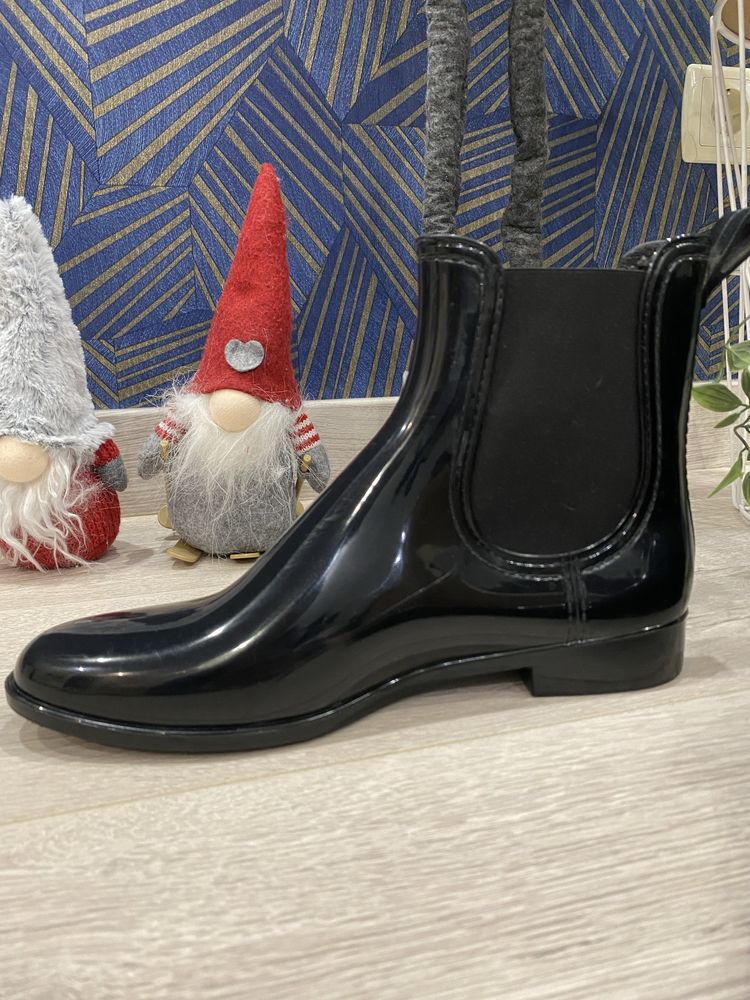 Гумові резинові сапоги черевики на довжину стопи 25 см